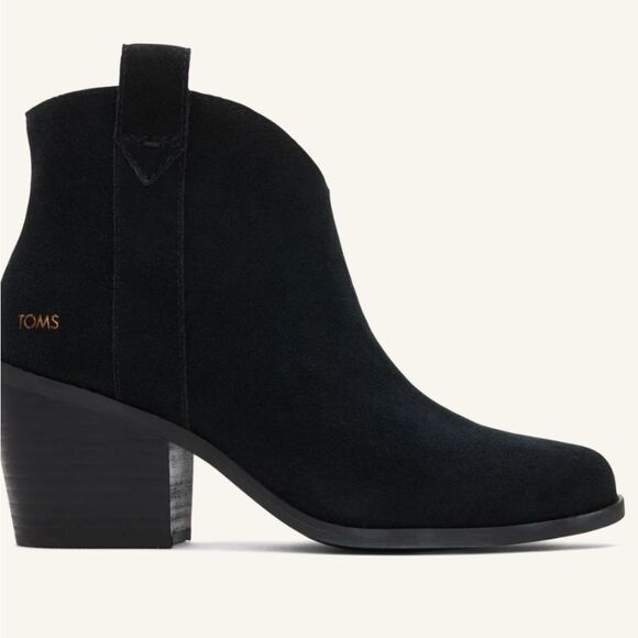 Toms Constance Heeled Boots- Black - Picture 3 of 10